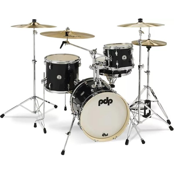 Awesome Audio New Yorker Bass Drums - Black Onyx Sparkle CR HW - 4 Piece AW3466996 - main